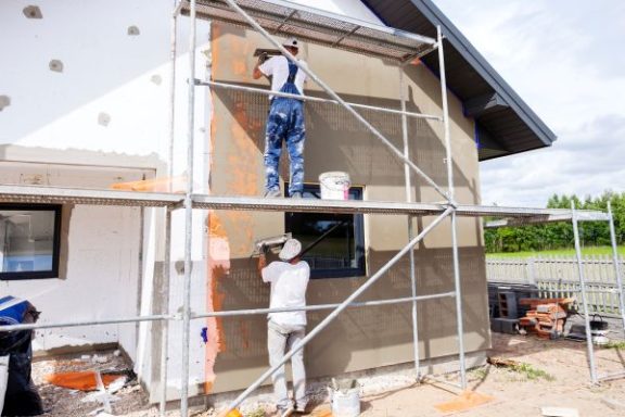 Fassade armieren mit Gewebe